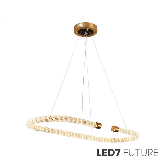 Loft Industry Modern - Diamond Rope Oval Chandelier